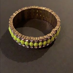 J. Crew Statement Stretch Bracelet - Neon Yellow